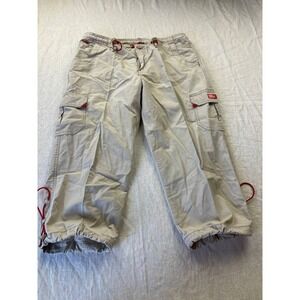 Vintage Unionbay Capri Pants Womens 9 Green Chino Cargo Hiking Outdoor Utility